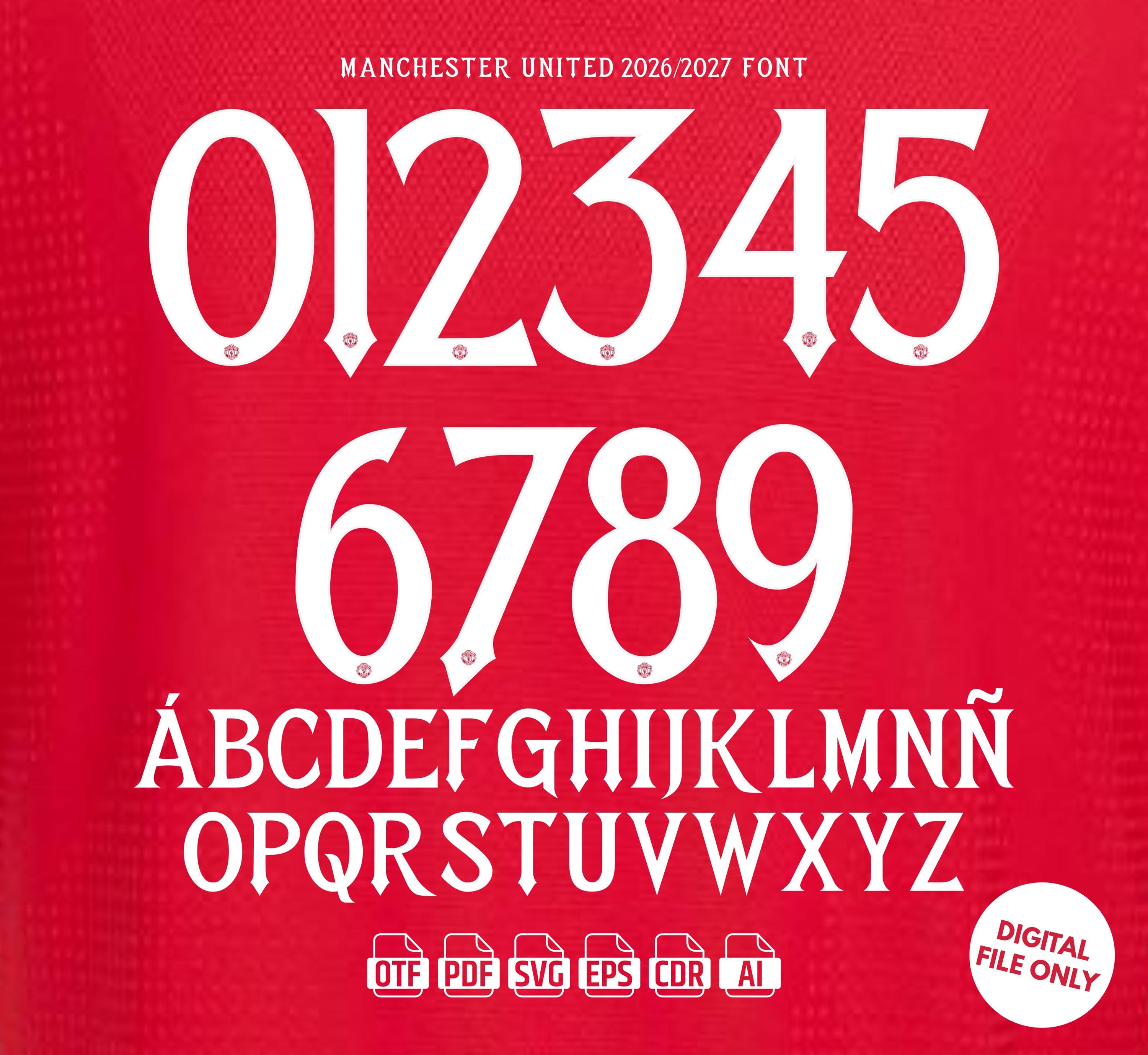 Manchester united fonts - Etsy 日本