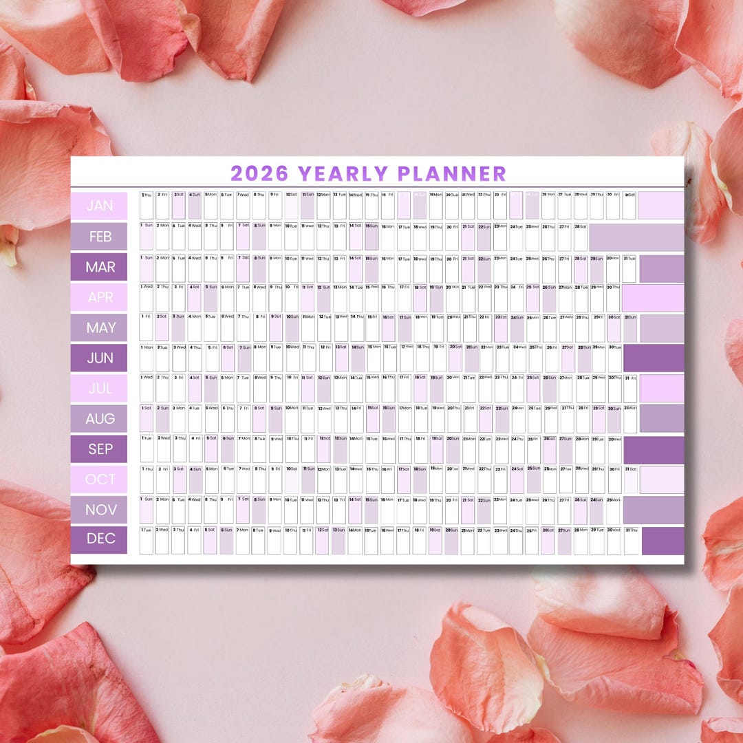 2026 Wall Calendar Giant Wall Planner, Year at A Glance Annual Planner ...
