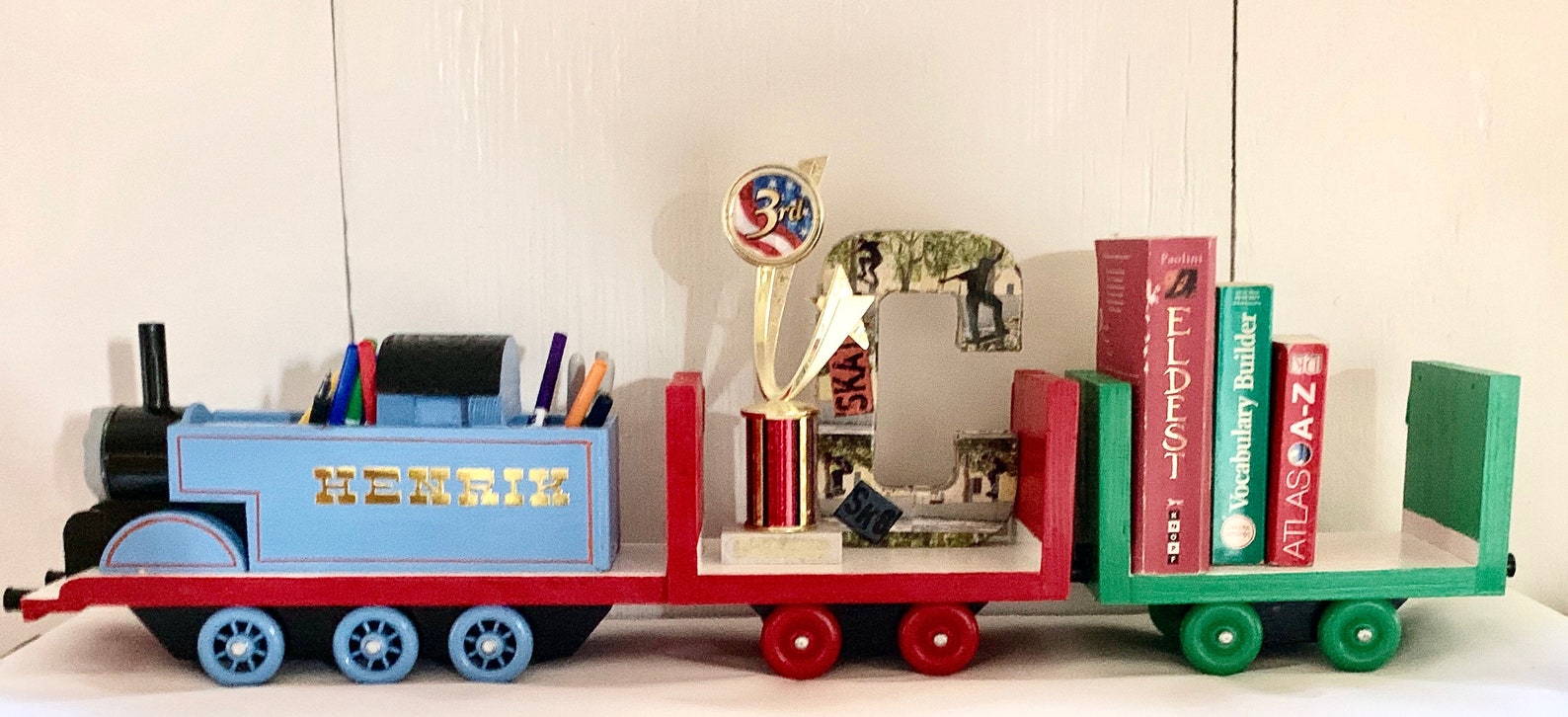 Thomas Shelf Thomas and Friends Collection Pencil Holder Book Shelves - Etsy