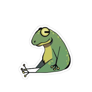 Frog Sticker, Cute Frog Decor, Waterproof Stickers