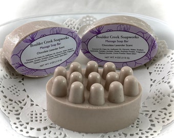 Chocolate Lavender scented Massage Soap #401