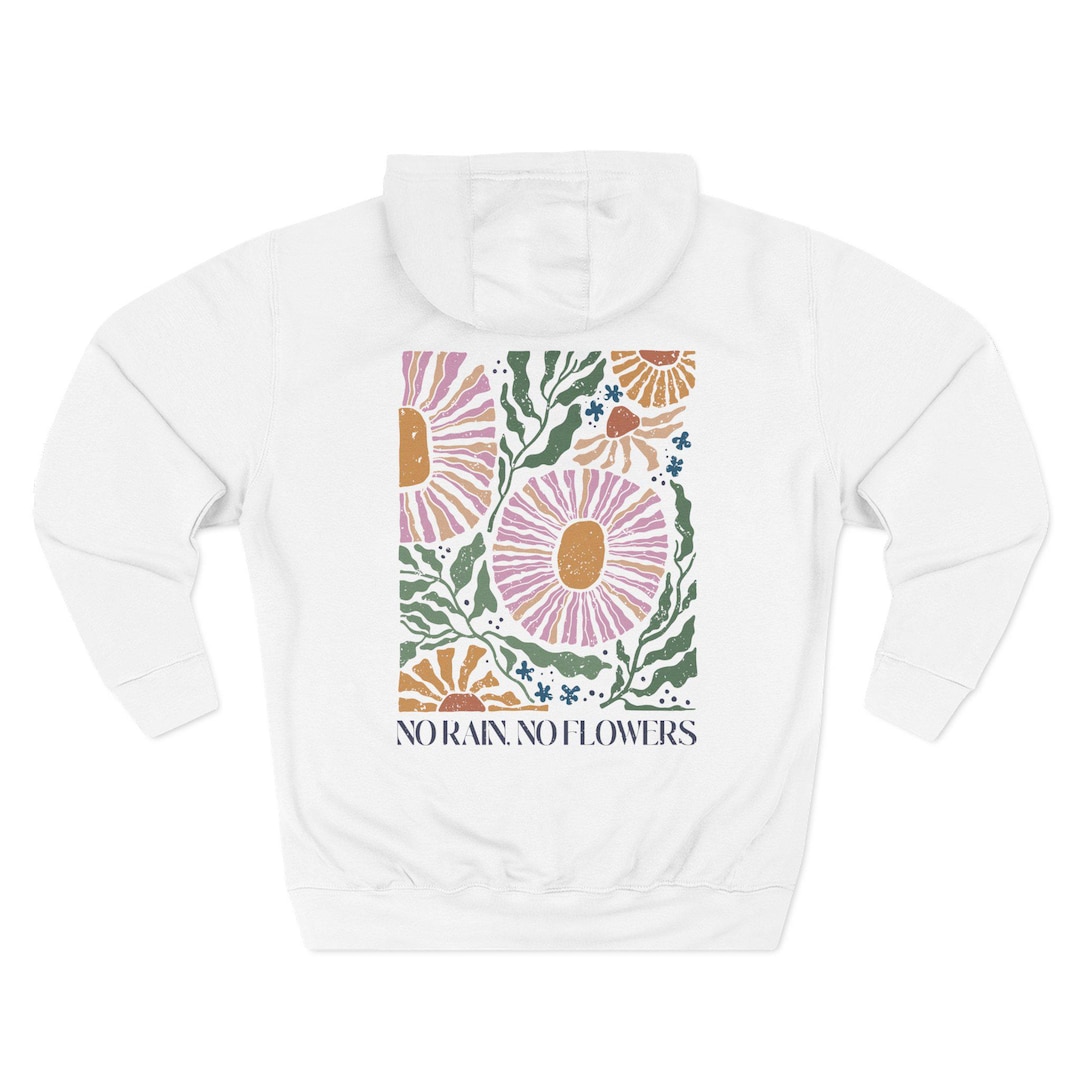 Spring Hoodie Floral Fleece Hoodie: Cozy Spring Outfit for Garden Lovers - Etsy
