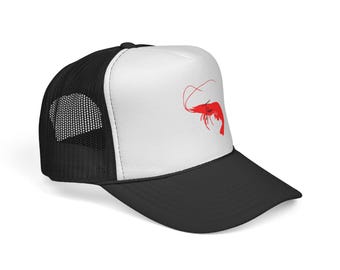 Tôm Red Shrimp illustration Trucker Cap | Seafood Fishing Hat