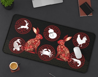 卯年バウ・クア・トム・カ・コップマット、中国・ベトナムの旧正月サイコロゲーム、魚・エビ・カニの旧正月マット、鮮やかな滑り止め