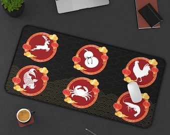 雲のバウ・クア・トム・カ・コップマット、中国ベトナムの旧正月サイコロゲーム、魚エビカニ旧正月マット、鮮やかな滑り止め