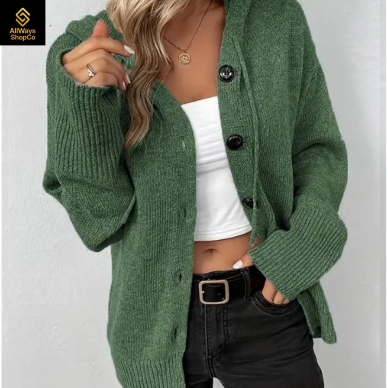 ARC Studio Women's Button Down Long Sleeve Knit Cardigan Sweater - Soft, Comfortable & Versatile In Multiple Colors - View #8