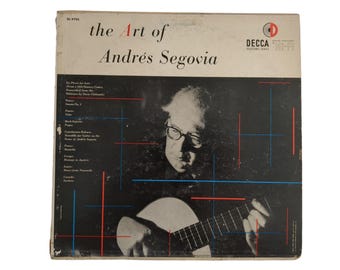 Andre Segovia Guitar Melodies: Celebrated Guitarist Vinyl Record