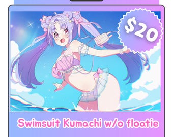Swimsuit no floatie Kumachi Mousepad