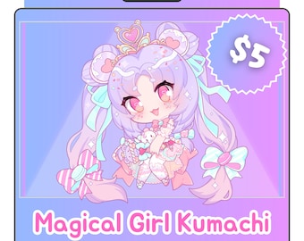 Magical Girl Kumachi Keychain