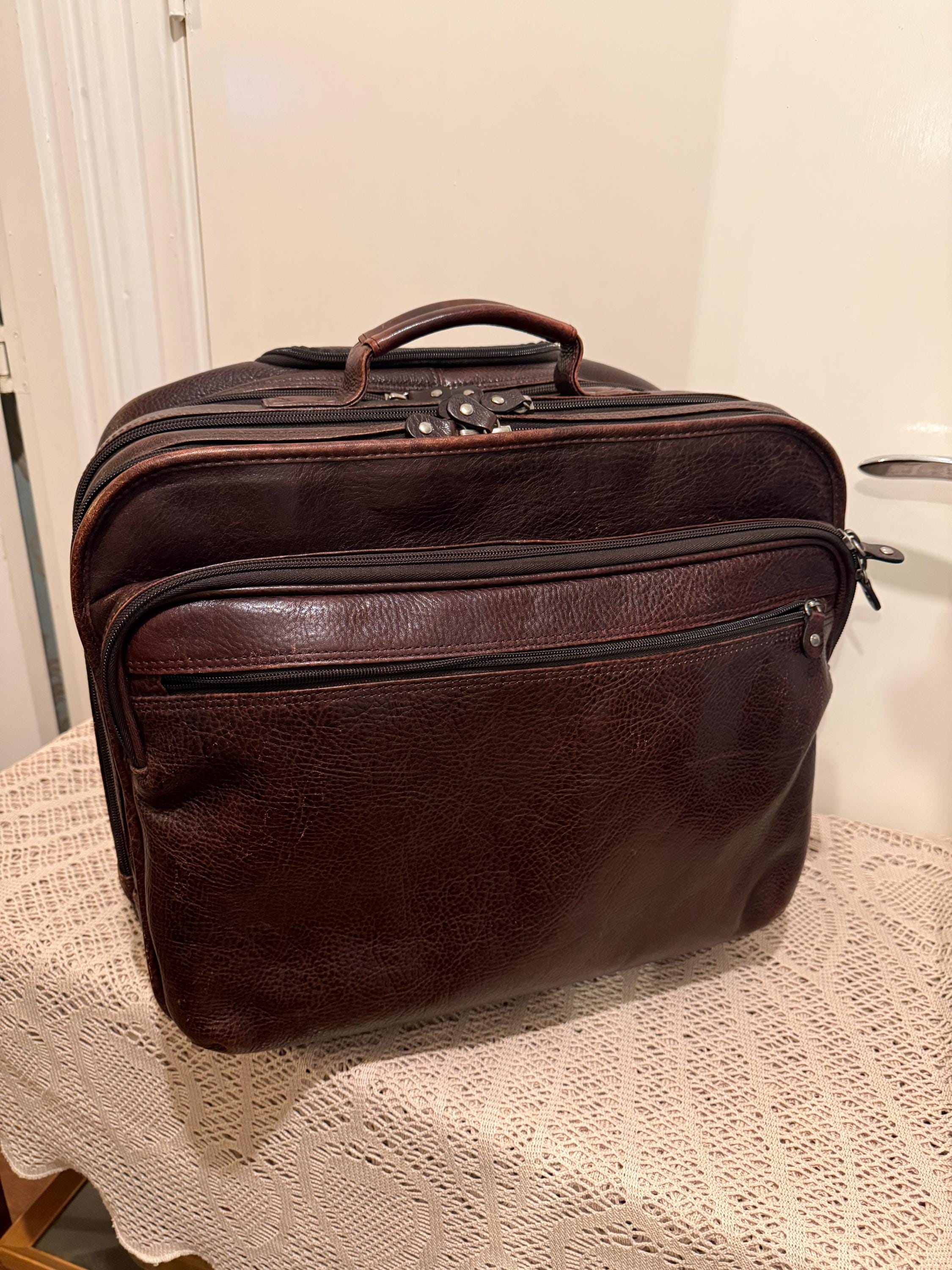 Vintage Wilson Leather Briefcase - Etsy