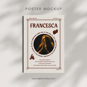 Hozier &quot;Francesca&quot; Wall Art