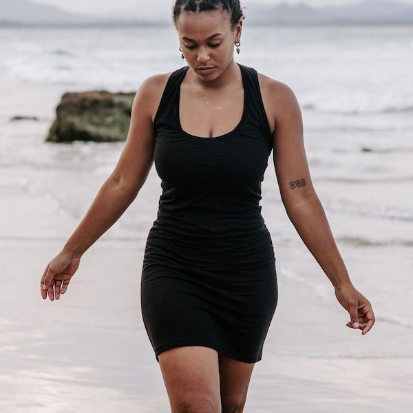 Silk Slip Dress Ocean, Slip Dress, Dusty Silk Dress, Short Slip Dress ...