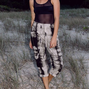 Twill pants - Plant dyed, casual pants, slouch pants, organic pants, plant dyed pants, unisex pants, lounge pants, capri pants, Dance pants.