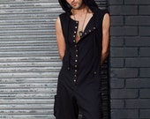 Mens Jumpsuit, Mens Onesie, Mens Overalls, Sleeveless Jumpsuit, Festival Clothing, Hooded Jumpsuit, Yoga Clothing, Mens Pants.