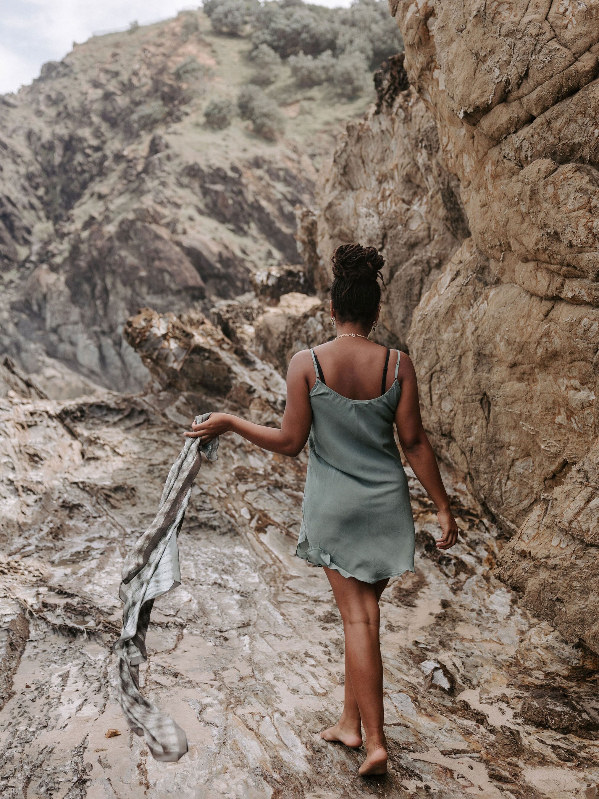 Silk Slip Dress Ocean, Slip Dress, Dusty Silk Dress, Short Slip Dress ...