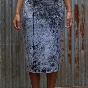 Long High Tube Skirt Light Stone, High waisted Skirt, Stretch Skirt, Hand dyed, tube skirt, cotton skirt. image 3