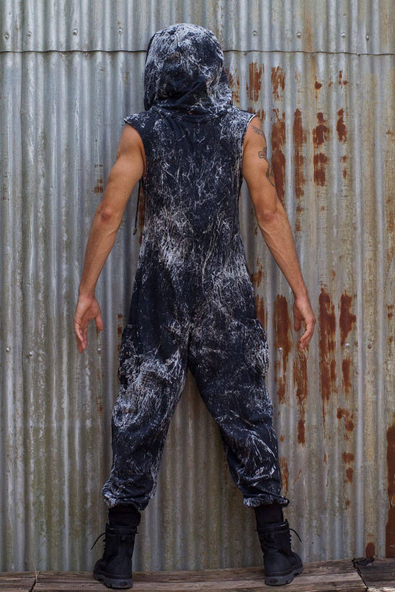Long Johns Mens Jumpsuit, Mens Onesie, Mens Overalls, Sleeveless