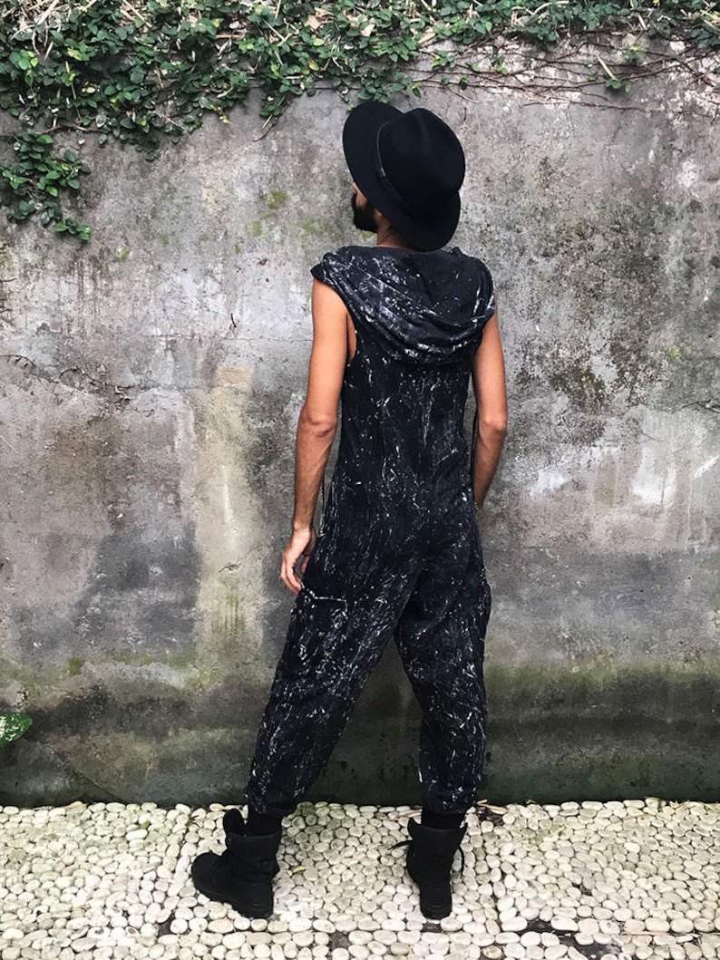 Long Johns Mens Jumpsuit, Mens Onesie, Mens Overalls, Sleeveless