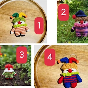 Handmade Crochet Clown & Bunny Dolls - Amigurumi Dolls image 10