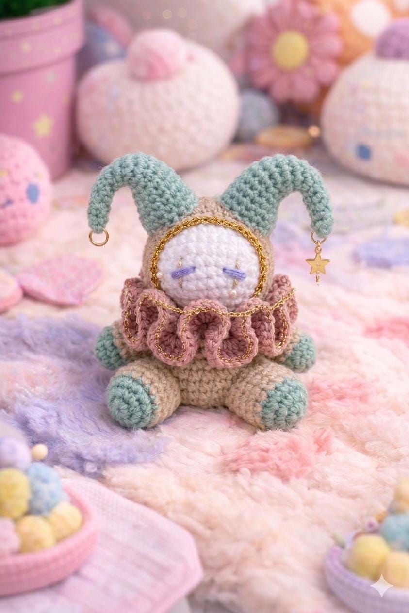 ピエロのぬいぐるみ - Etsy 日本