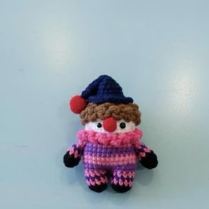 Handmade Crochet Clown & Bunny Dolls - Amigurumi Dolls image 9