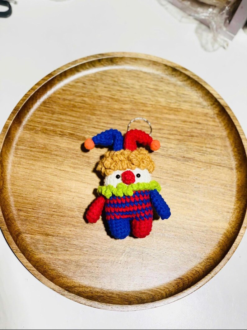 Handmade Crochet Clown & Bunny Dolls - Amigurumi Dolls image 12