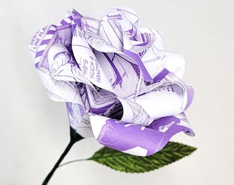Purple Cursed Sorcerer Manga Rose, Anime Home Decor, Anime Gift Idea, Anime Desk Decoration, Anime Merch, Anime Aesthetic
