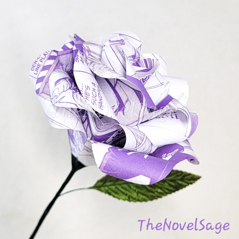 Hot Pink Manga Rose, Anime Gift Idea, Anime Home Decor, Anime Gifts for Her, Best Anime Gifts, Gifts for Anime Fans, Japanese Anime Gift image 16