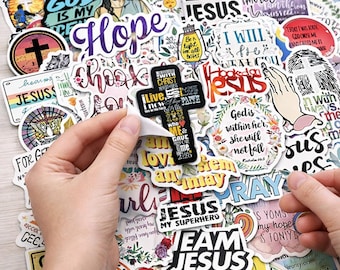 Bible Verse Stickers: Waterproof Christian Faith Decals for Journal, Laptop