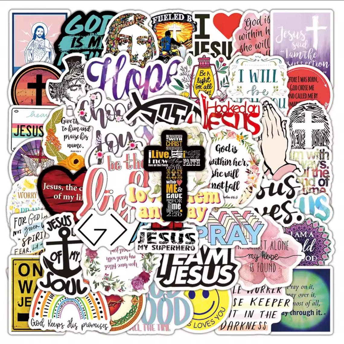 Bible Verse Stickers: Waterproof Christian Faith Decals for Journal ...