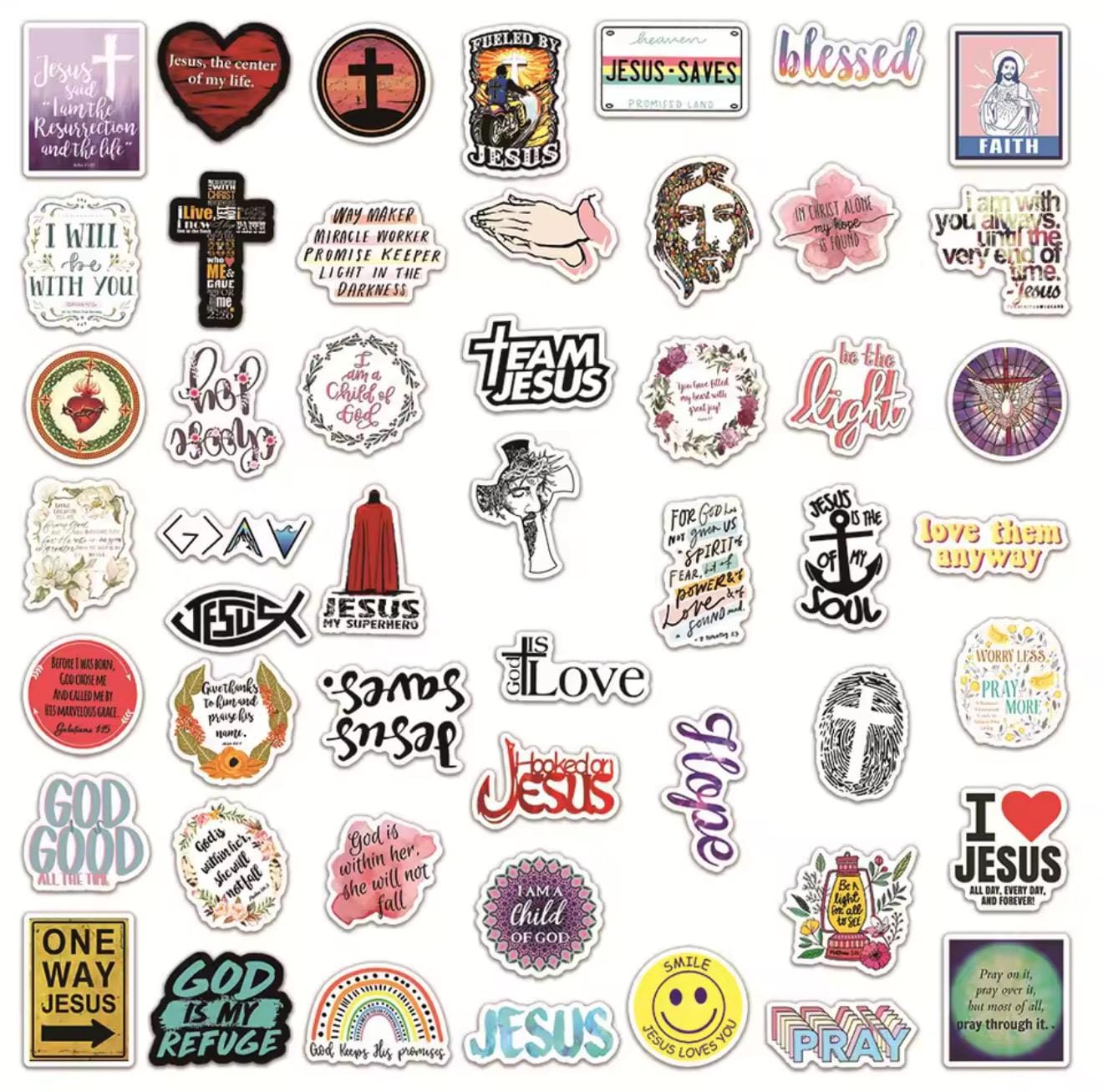 Bible Verse Stickers: Waterproof Christian Faith Decals for Journal ...
