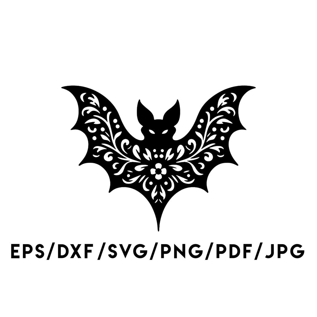 Random Bat Design Patterned Bat Design Instant Download Svg, Eps, Dxf, Png, Pdf, Jpg ...