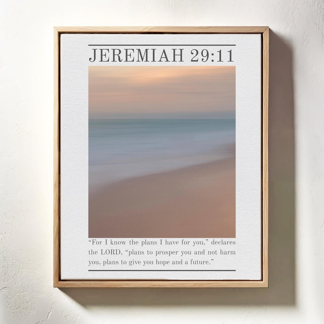 Jeremiah 2911 | Christian Digital Wall Art | Bible Verse Printable Home ...