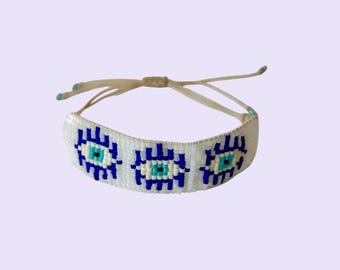 Patrón de pulsera de cuentas Miyuki Delica para telar y hacer pulseras DIY
