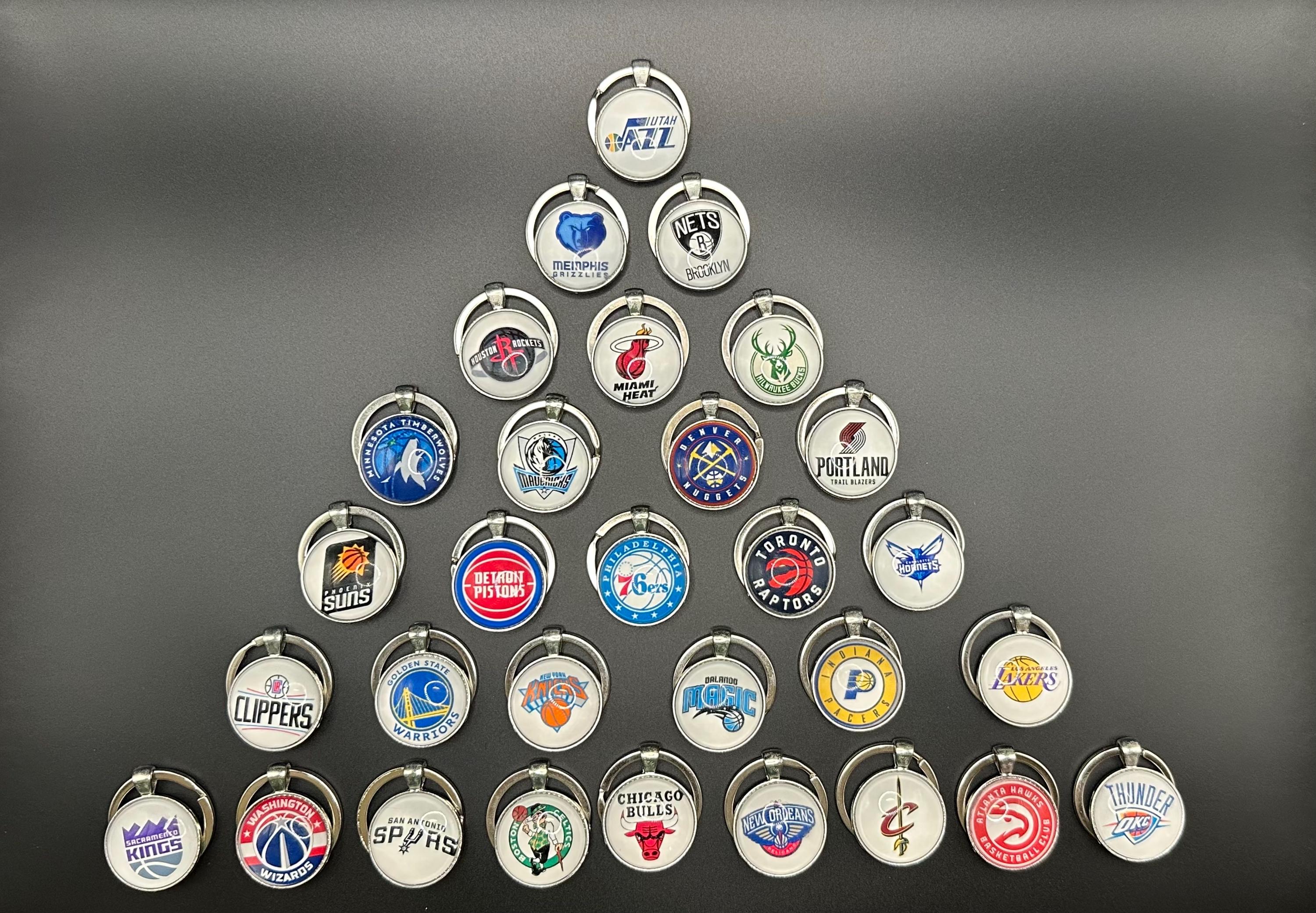 Nba Pvc Keychain NBA Team Logo Keychains – All 30 Teams – Basketball Fan Gift, Sports ...