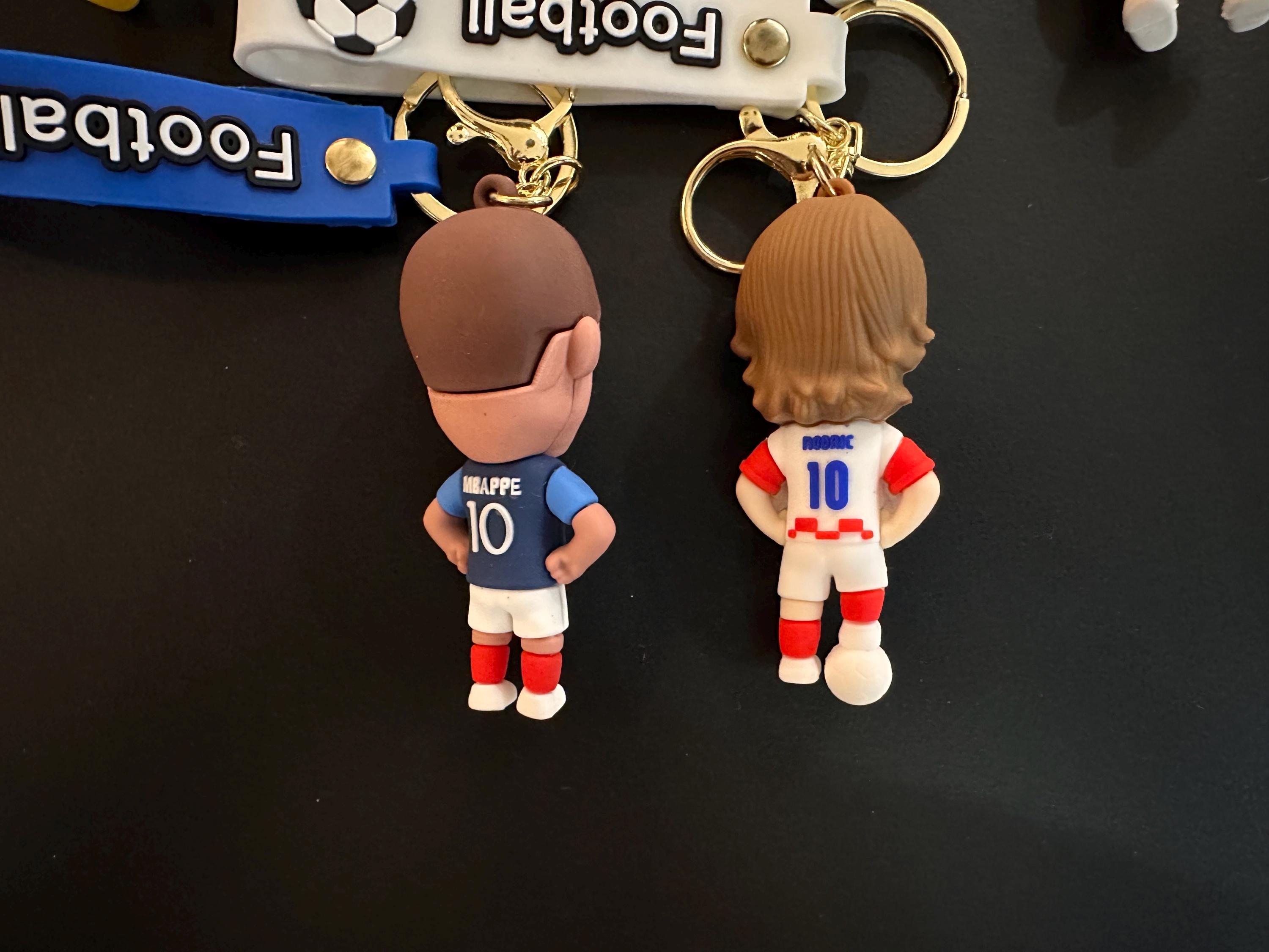 サッカー選手フィギュアキーホルダー、FIFAスタイルキーリング - Etsy 日本