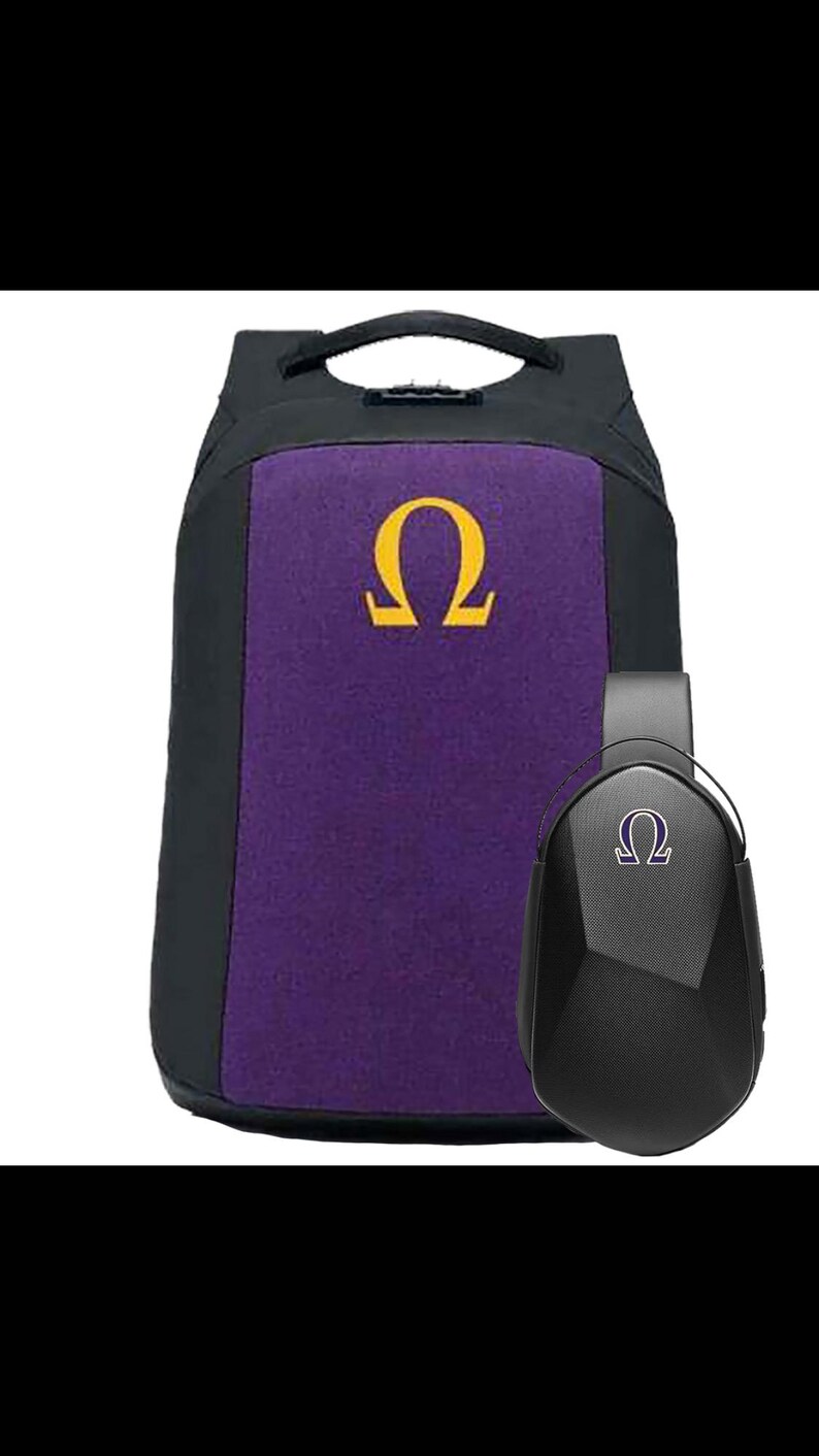 Omega Pro Backpack Omega Psi Phi Backpack - Etsy