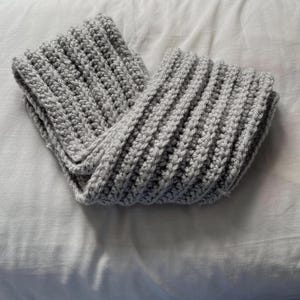 Easy Beginner Crochet Scarf Pattern – Digital PDF, Instant Download, Knit-like Style
