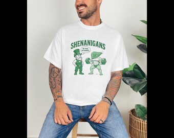 St Patrick's Day - No Pain No Guinness, Leprechaun T-Shirt, Gym T-Shirt, Unisex Heavy Cotton Tee, Gildan 5000, Funny Shirt