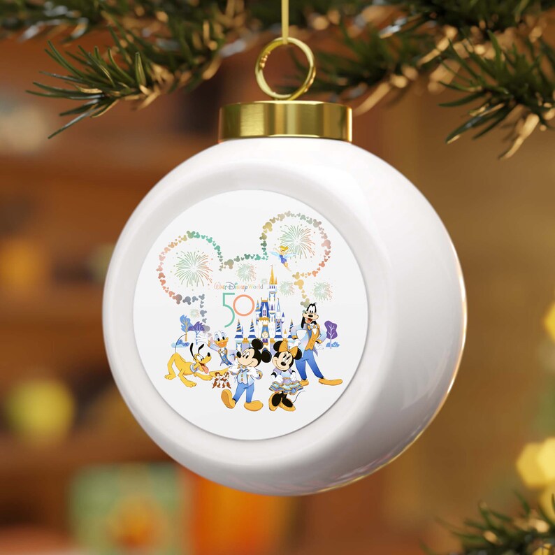 Disney 50th Anniversary Ornaments 2021 Ornament Disney Etsy