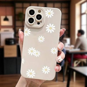 Daisy Print iPhone Case: Weiche, matte Schutzhülle mit Blumenmuster