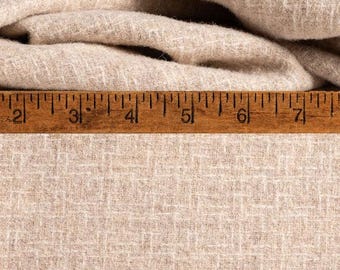 Garbanzo Bean, mill dyed wool fabric for Rug Hooking and Appliqué, W766, tan texture, neutral color