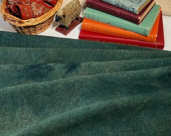 Deep Evergreen, one fat quarter yard, hand dyed wool fabric for Rug Hooking & Applique, W658, dark green, pine forest green