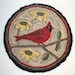 Rug Hooking KIT, Cardinal Chair Pad or Table Mat 14