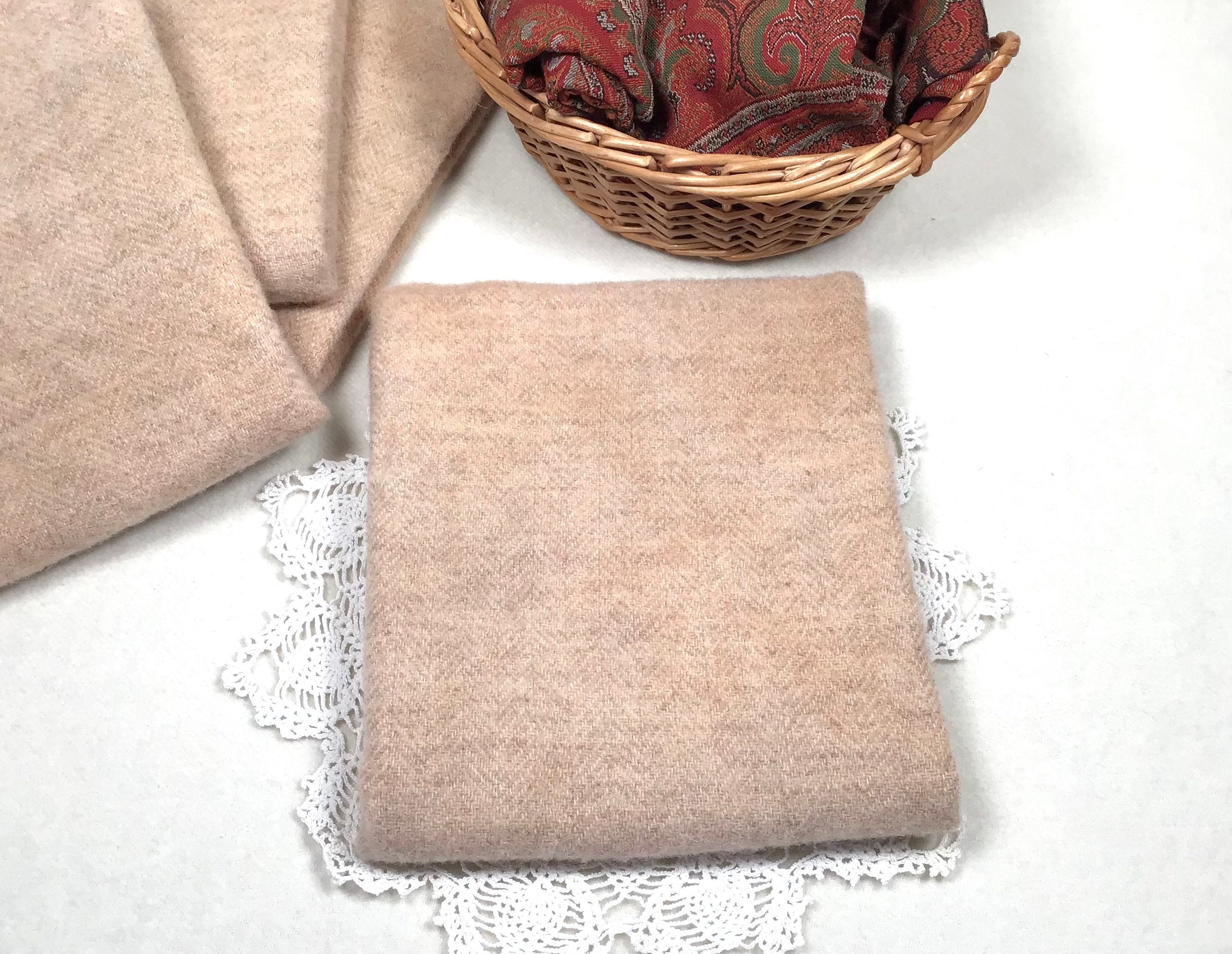 SCARF 180 CM IN CREPE PINK AND LIGHT PINK WOOL AND CASHMERE 411841