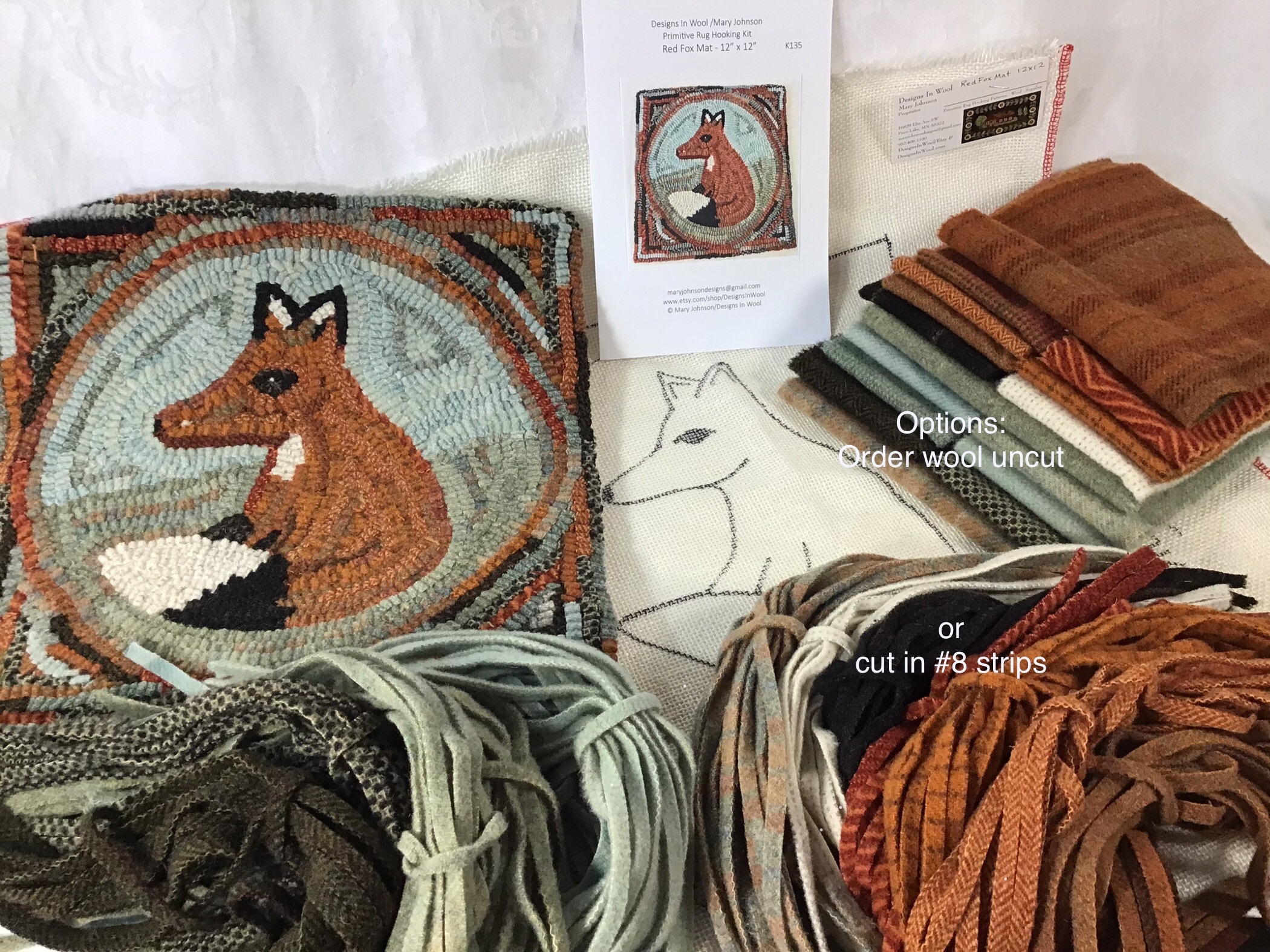 Hand Hooked Rugs, Patterns & Kits, Rug Hooking Supplies, Hand Dyed Wools