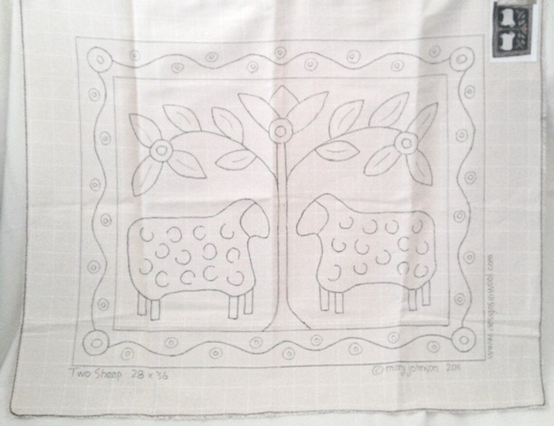 Rug Hooking PATTERN Two Sheep 28 X 36 P173 Etsy