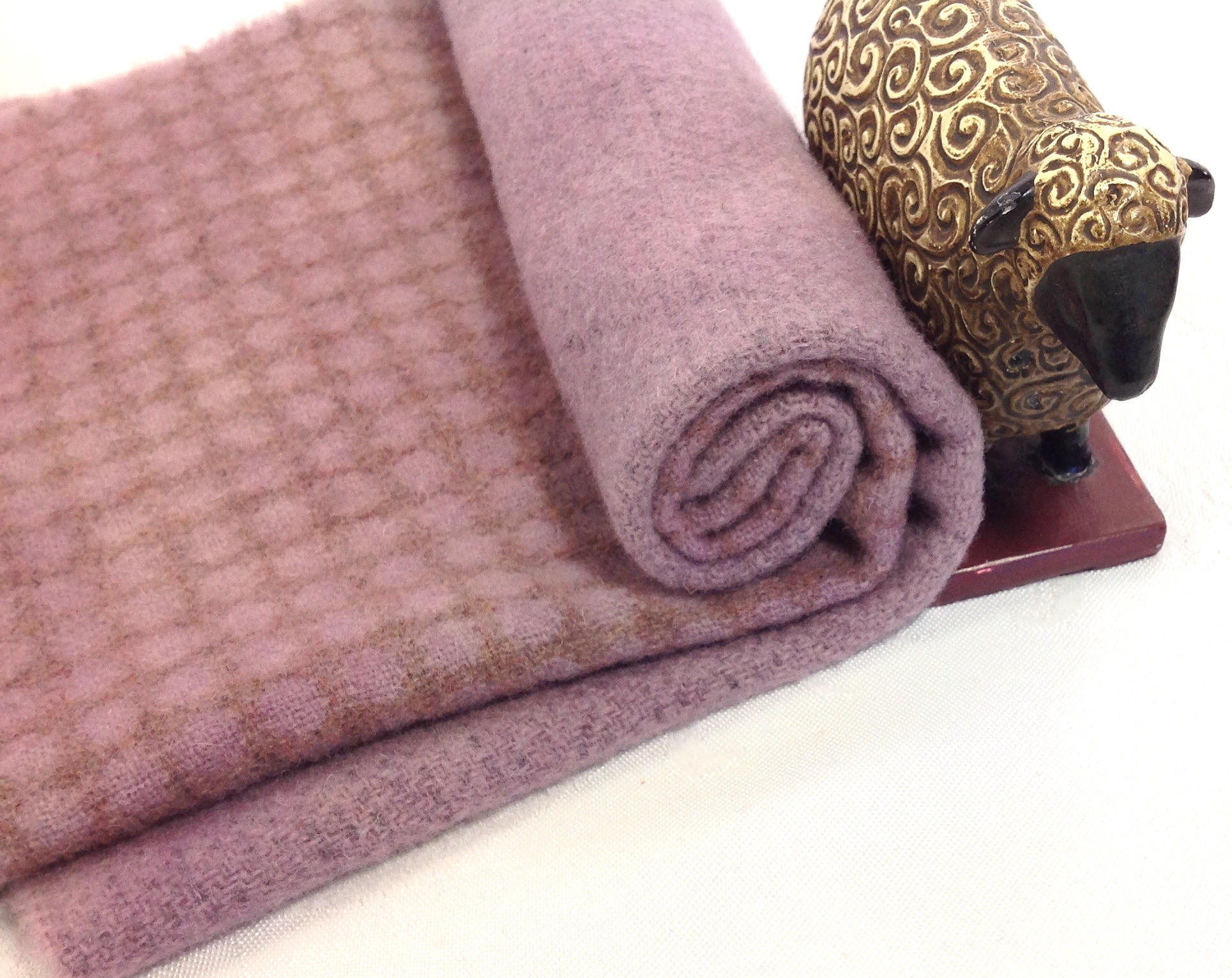 2) Fat Eighths, Lavender Pack, Hand Dyed Wool Fabric for Rug Hooking