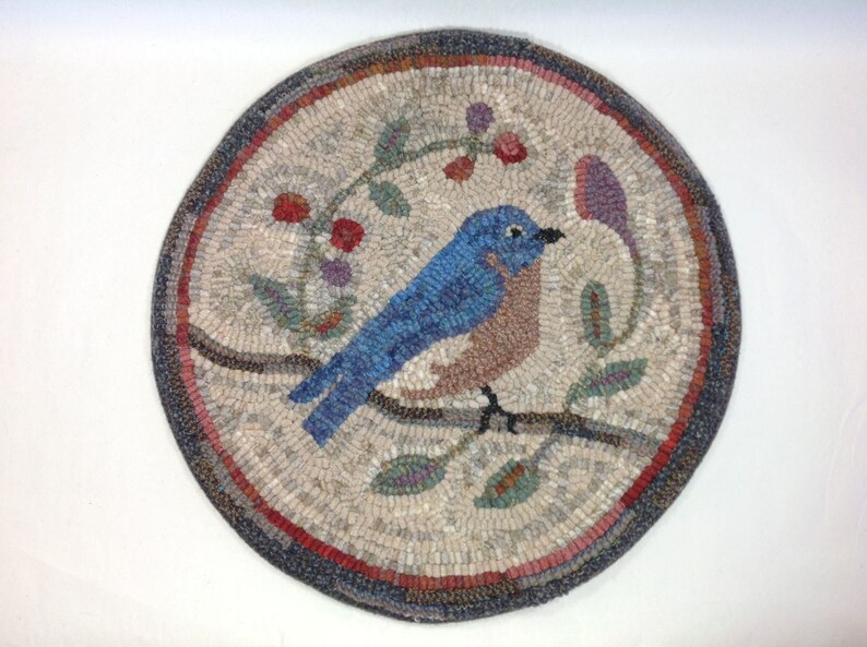 Rug Hooking KIT Oriole Chair Pad or Table Mat 14 Round Etsy Canada