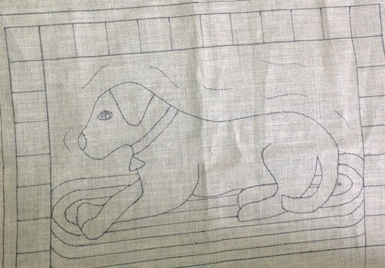 Labrador Hand Hooked Rug Rug Hooking PATTERN, Burnie the Labrador, 24